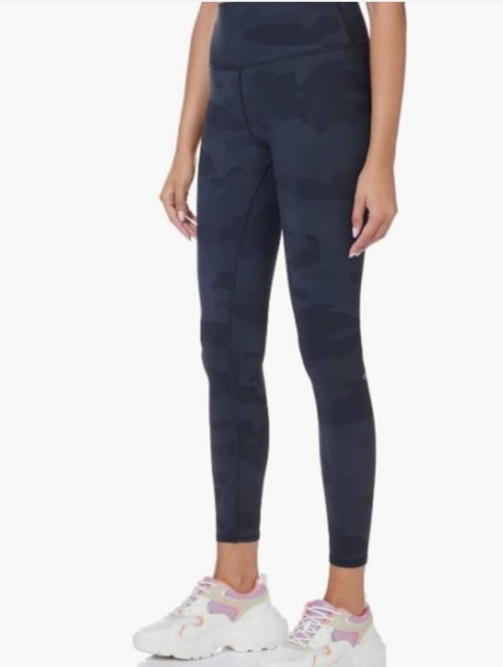 Alo Camo Leggings Camouflage High Rise Waist Blue Athletic Activewear Pants Sz M